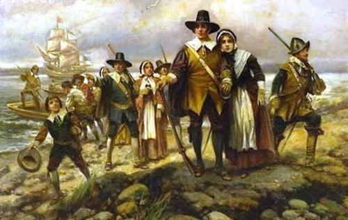 Pilgrims landing 1620 
