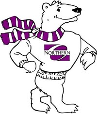 Polar bear with scarf 