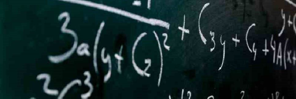 Math equation on chalkboard Math equation on chalkboard