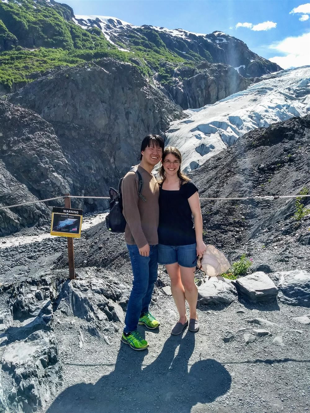 Mr. and Mrs. Rodgers at Exit Glacier in Alaska Mr. and Mrs. Rodgers at Exit Glacier in Alaska