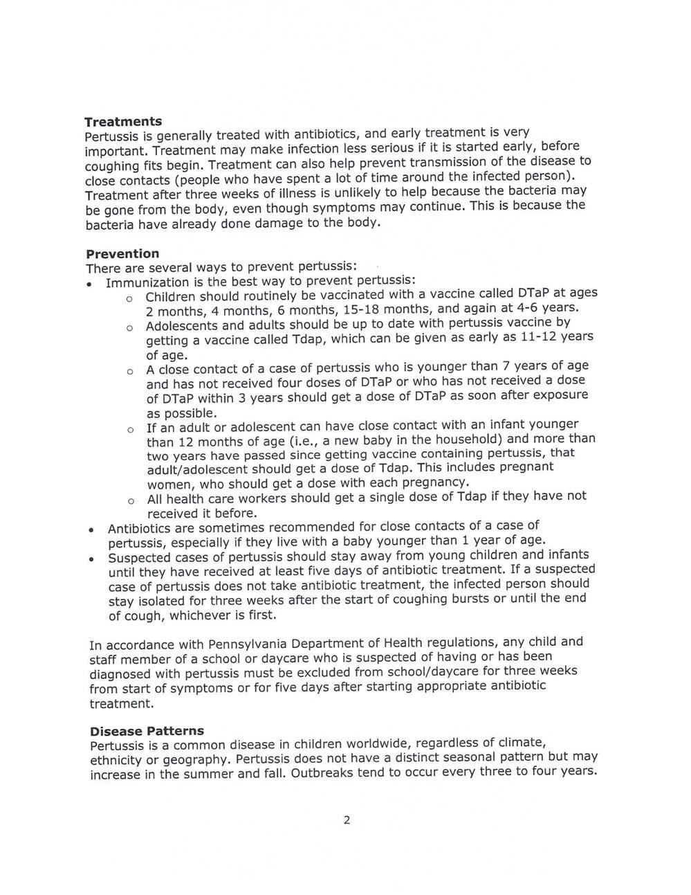 Pertussis Fact Sheet