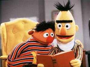 Bert and Ernie Reading 